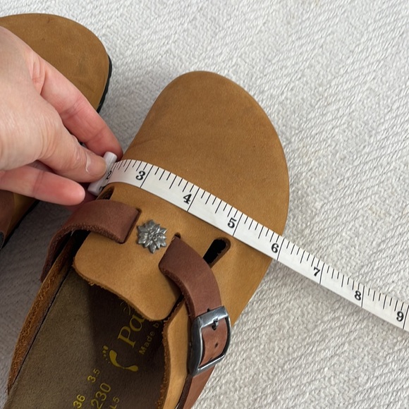 PAPILLIO Birkenstock two tone clogs with adjustable buckle, Size 36, Cognac EUC - Picture 13 of 16